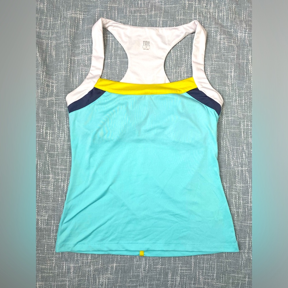 Tail Colorblock Racerback Tank with Built-In Bra – Small